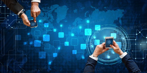 物聯網科技風大數據互聯網網絡科技背景背景圖片素材免費下載 熊貓辦公